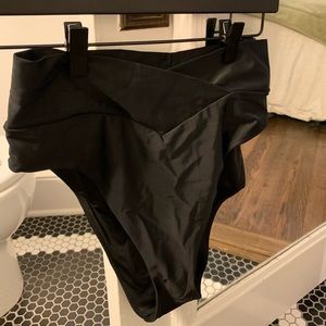 Aerie HighCut Cheeky Crossover Waist Bikini Bottom